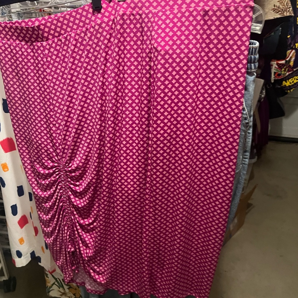 Lane Bryant Pink Maxi Skirt